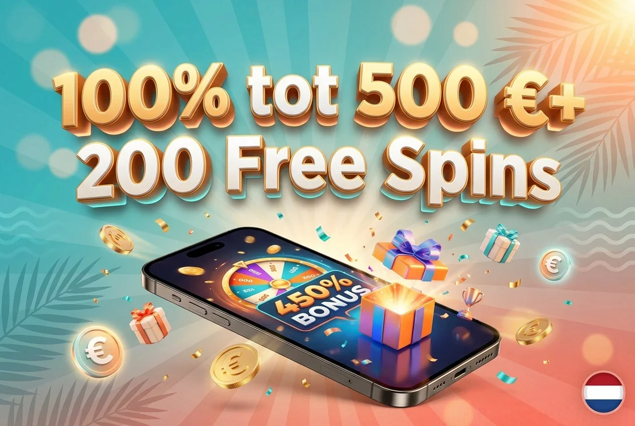 100% tot 500 €+ 200 Free Spins